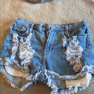 Jean shorts high waisted